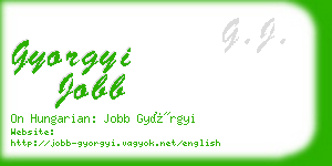 gyorgyi jobb business card